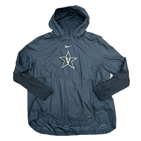 Nike Men's Vanderbilt Commodores Varsity Jacket Black 2XL Hooded - Picture 1 of 5
